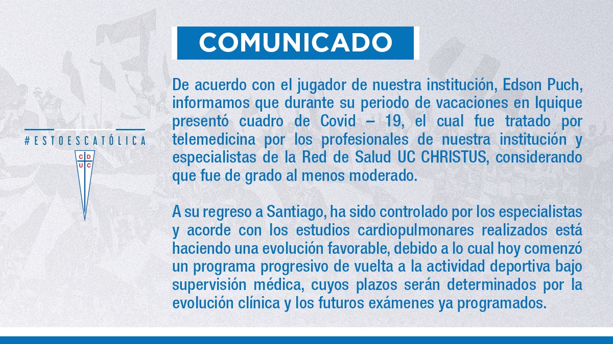 Parte médico de Edson Puch