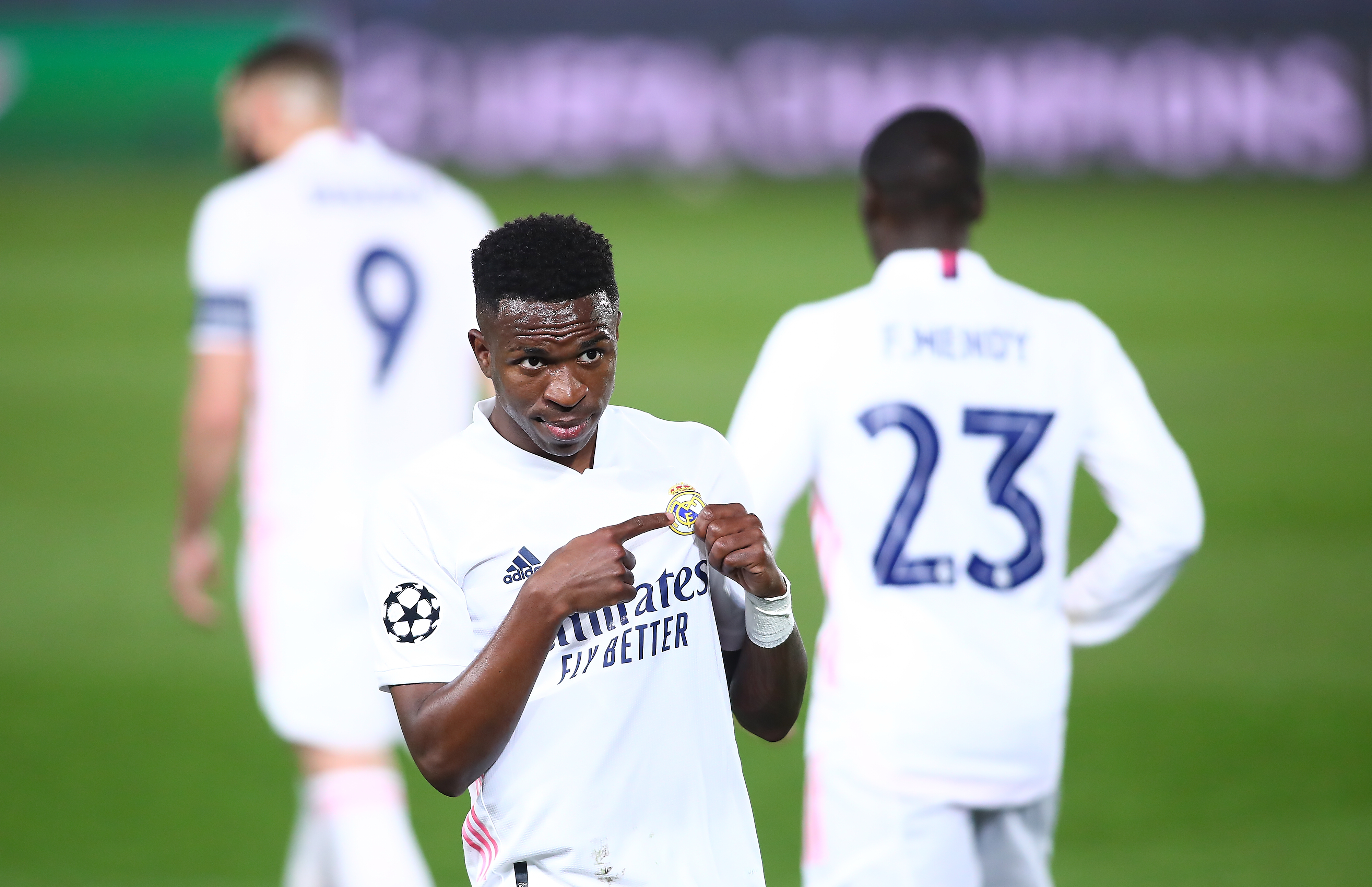Vinicius Junior fue figura con un doblete, algo que espera repetir en Anfield. (Foto. Getty)