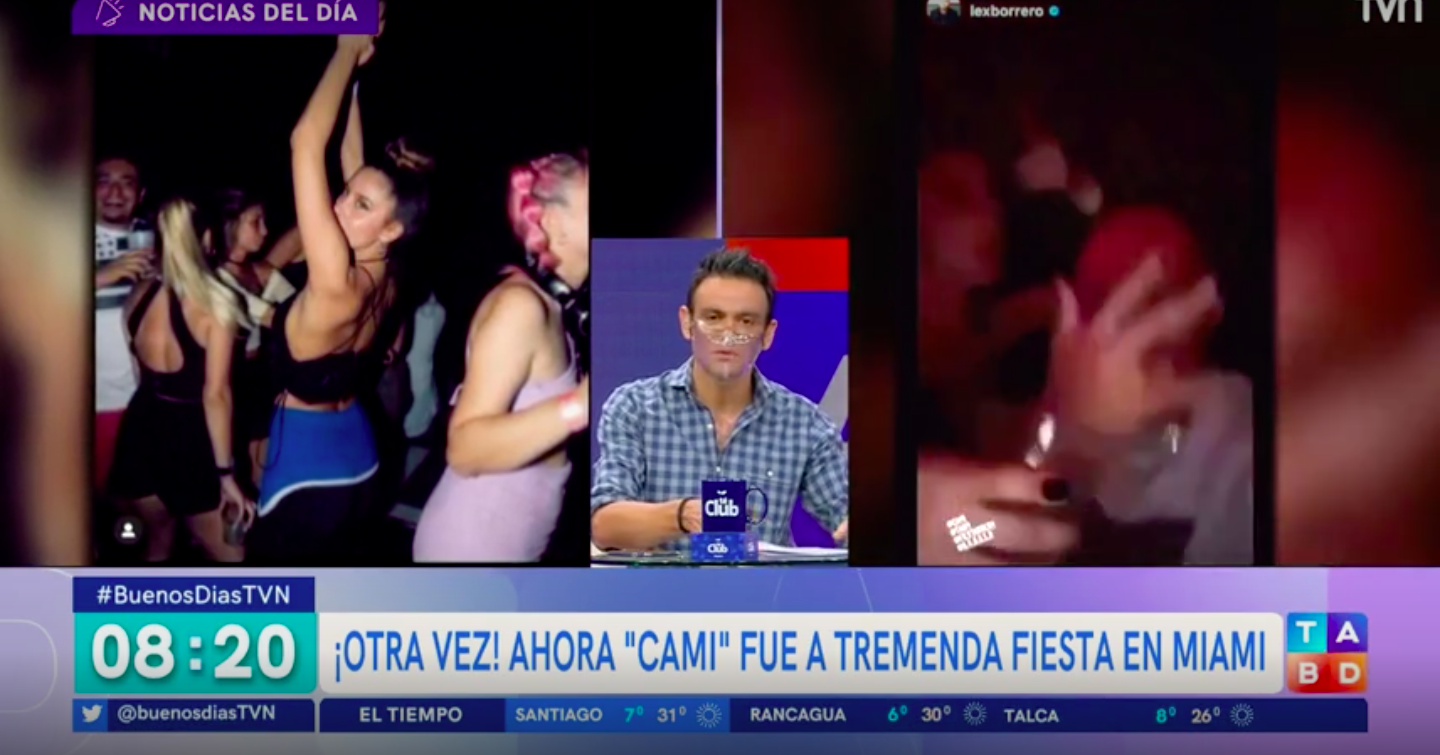 Gonzalo Ramírez apuntando sus dardos a Cami Gallardo, desde el “Buenos Días a Todos”.