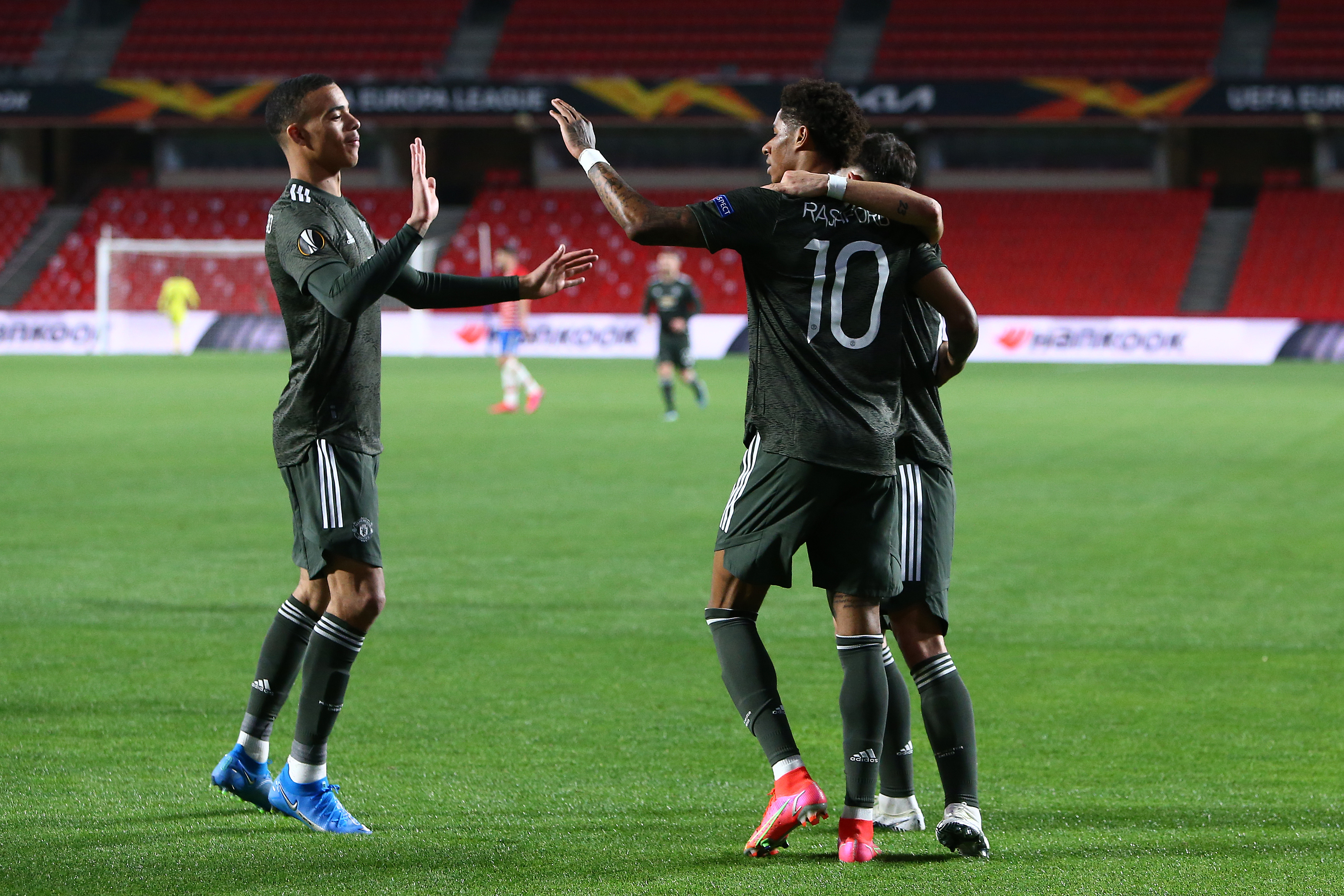 Marcus Rashford y Bruno Fernandes han sido las figuras de un United que tiene el título en la mira. (Foto: Getty)