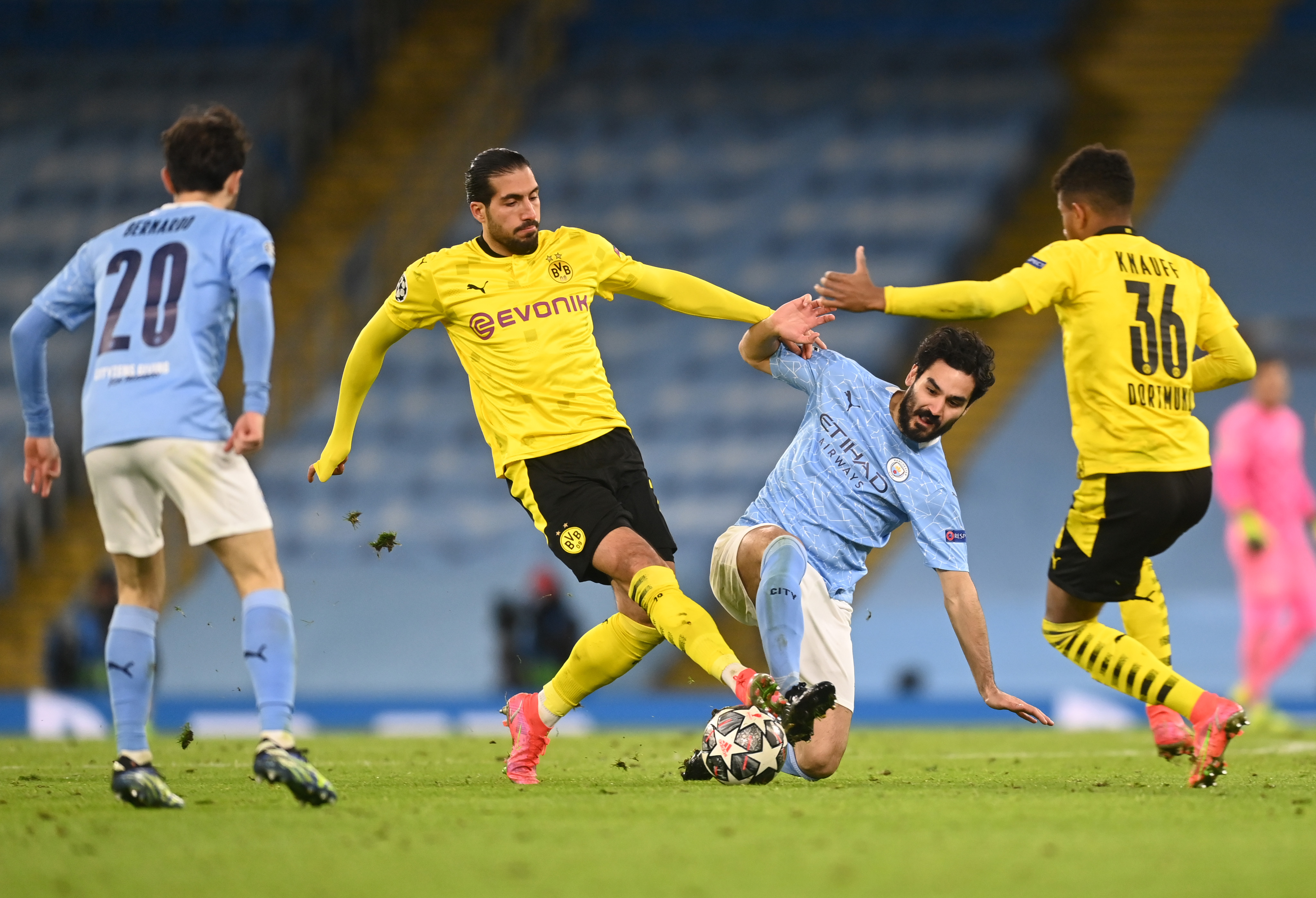 Manchester City sacó ventaja de 2-1 en la ida ante el Borussia Dortmund. (Foto: Getty Images)
