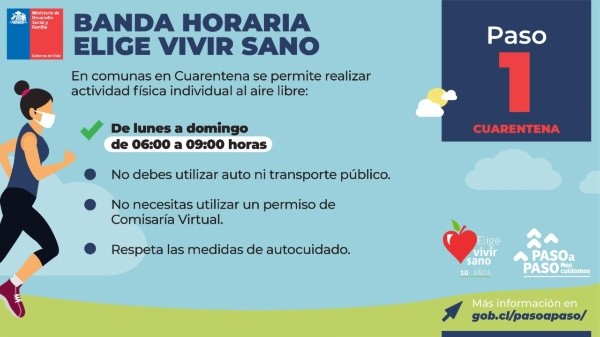 Horario Elige vivir Sano