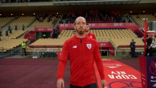 Muniain este sábado, evitando cualquier contacto con la Copa del Rey. Foto: Sport