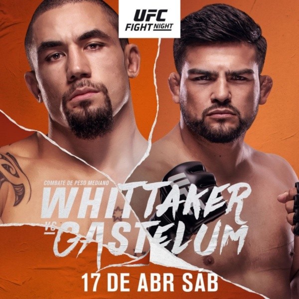 Afiche oficial Whitaker vs Gastelum. (Foto: UFC)