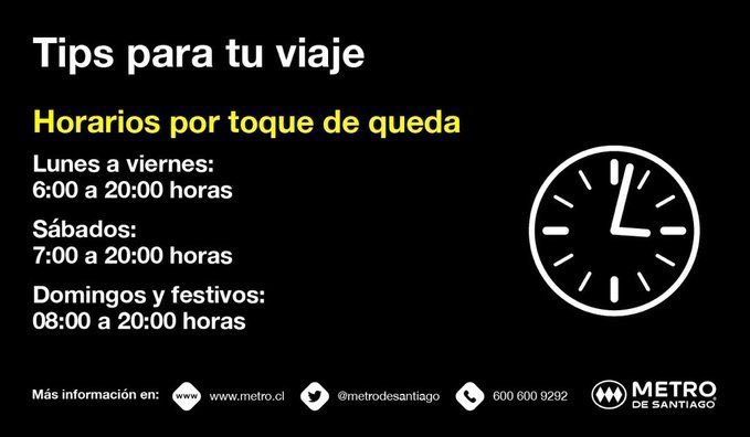 Horario del Metro de Santiago Hoy | Toque de queda hoy: A qué hora cierra  el Metro hoy miércoles toque de queda
