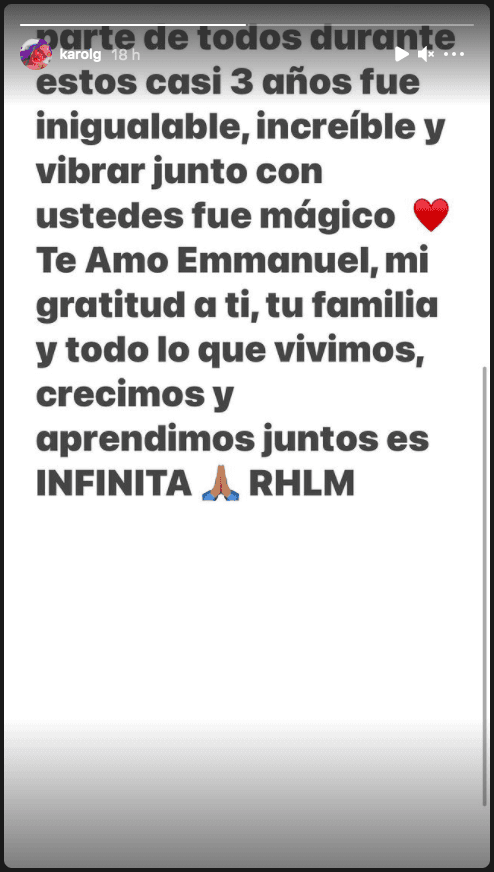 La declaración pública de Karol G sobre el fin del romance con Anuel AA.(1)