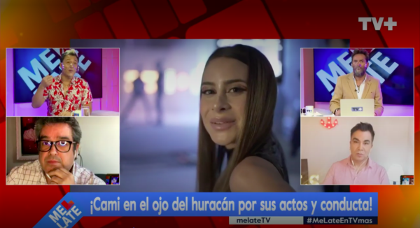 El momento en que se comentó la actitud de Cami Gallardo en Me Late.