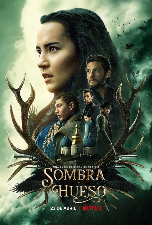 Afiche oficial de 
   Sombra y Hueso, la nueva serie de Netflix.