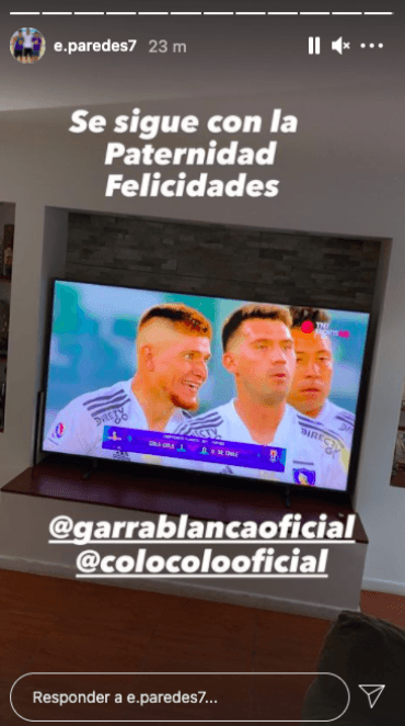 Captura Instagram Esteban Paredes.