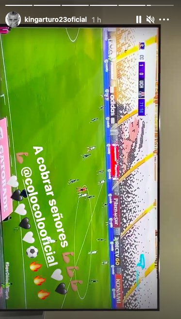 Captura Instagram Arturo Vidal