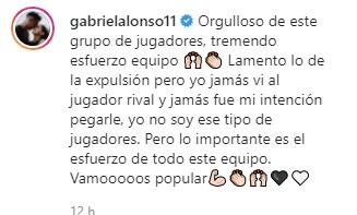 El mensaje de Gabriel Suazo en redes sociales tras el superclásico ante la U.