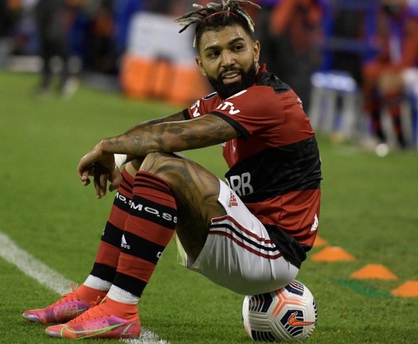 Gabriel Barbosa es una de la figuras del Flamengo en Copa Libertadores y asusta a La Calera para el duelo en el Maracaná. Foto: Getty.