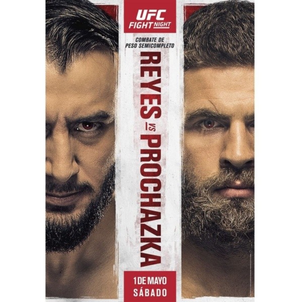 Afiche oficial UFC Fight Night: Reyes vs Prochazka. (Foto: UFC)