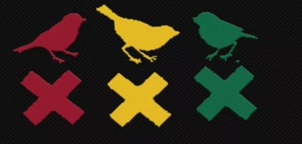 Los tres pájaros en alusión a la canción que canta la hinchada.