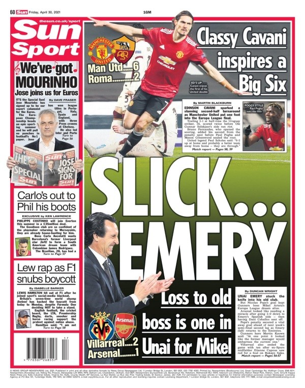 Mourinho fue anunciado como fichaje de The Sun.