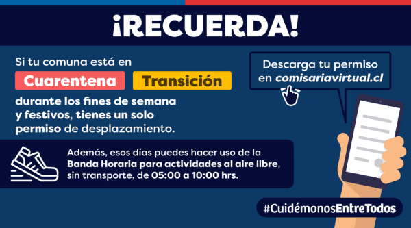 Detalles de permisos de desplazamiento (Foto: Gobierno de Chile Twitter)