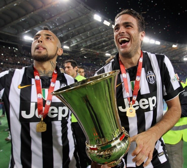 Arturo Vidal fue campeón de Serie A en sus tres temporadas con la Juventus.