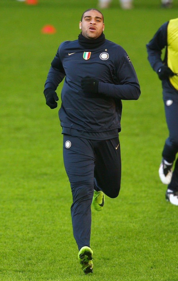 Adriano jugó muchos años en el Inter de Milán, donde es ídolo. Foto: Getty.