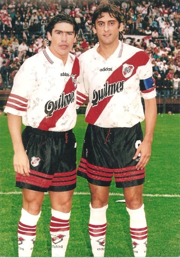 Marcelo Salas y Enzo Francescoli en la temporada 1997 en River Plate (Archivo)