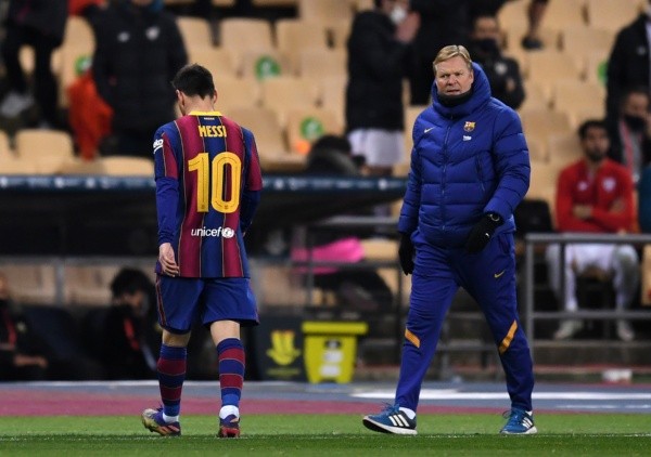 Ronald Koeman es un gran artífice en la continuidad de Lionel Messi en el Barcelona (Getty Images)