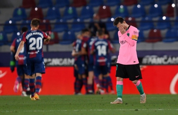 El empate con el Levante los condenó. De haber ganado, estarían a dos puntos del Atlético. (Foto: Getty)