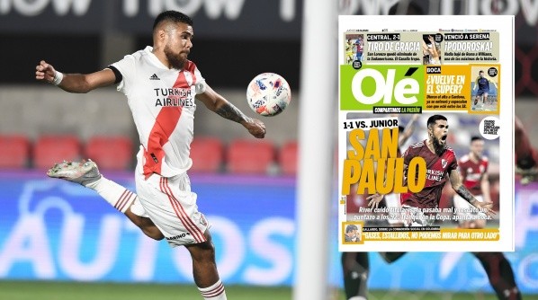 Paulo Díaz se ganó la portada de Olé.