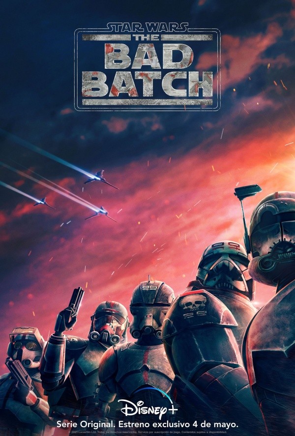 El afiche oficial de The Bad Batch, la serie animada de Star Wars.