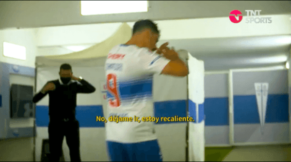 El cruce entre el Toro y Poyet no pasó a mayores y todo quedó en la cancha.