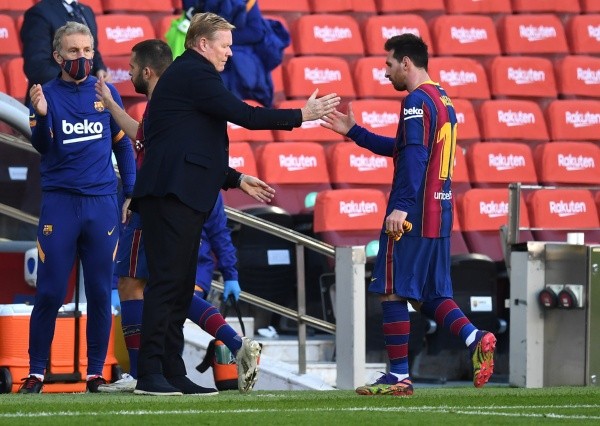 Ronald Koeman ha logrado que Messi demostrara un gran nivel durante toda la temporada. Foto: Getty.