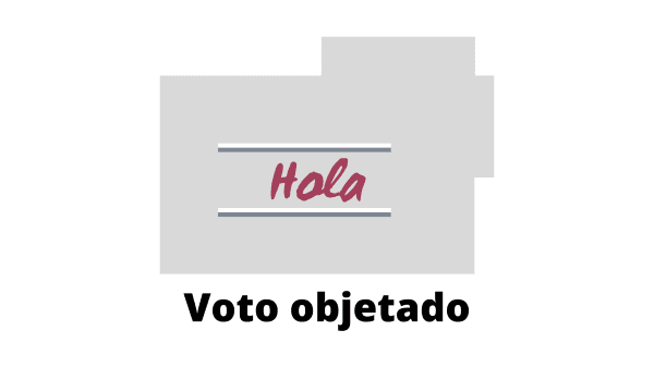 Voto objetado