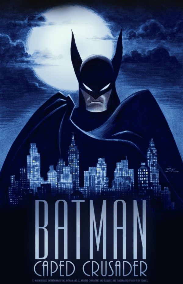 Afiche oficial de la nueva serie animada de 
   Batman: Caped Crusader.