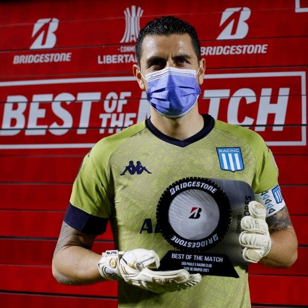 Gabriel Arias fue elegido como la figura del encuentro entre Sao Paulo y Racing en Copa Libertadors.