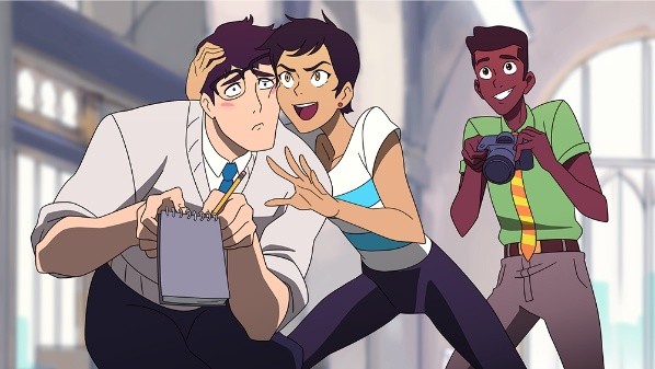 Una captura de My Adventures With Superman, que ya proyecta cómo será la animación de la serie.