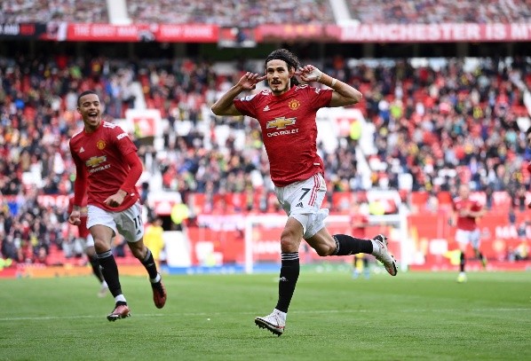 El uruguayo Cavani es carta de gol para el Manchester United (Getty Images)