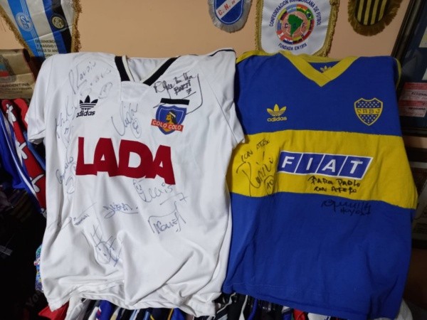 Las camisetas de Colo Colo y Boca en 1991 - Musea de la Camiseta