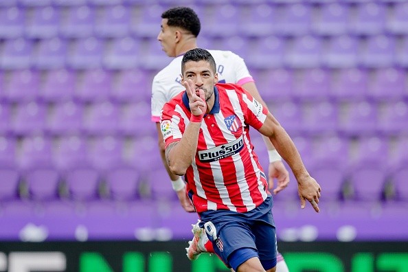 Luis Suárez le dio el título al Atlético Madrid con el gol del 1-2 en el triunfo contra Real Valladolid.