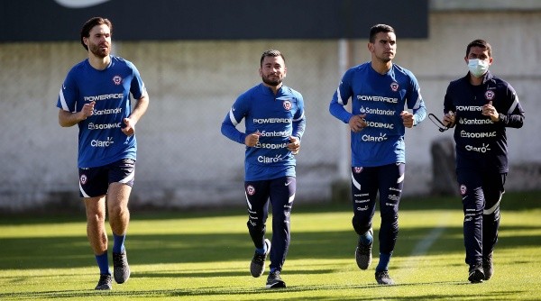 Ben Brereton ya se entrena en Juan Pinto Durán (Carlos Parra / ANFP)