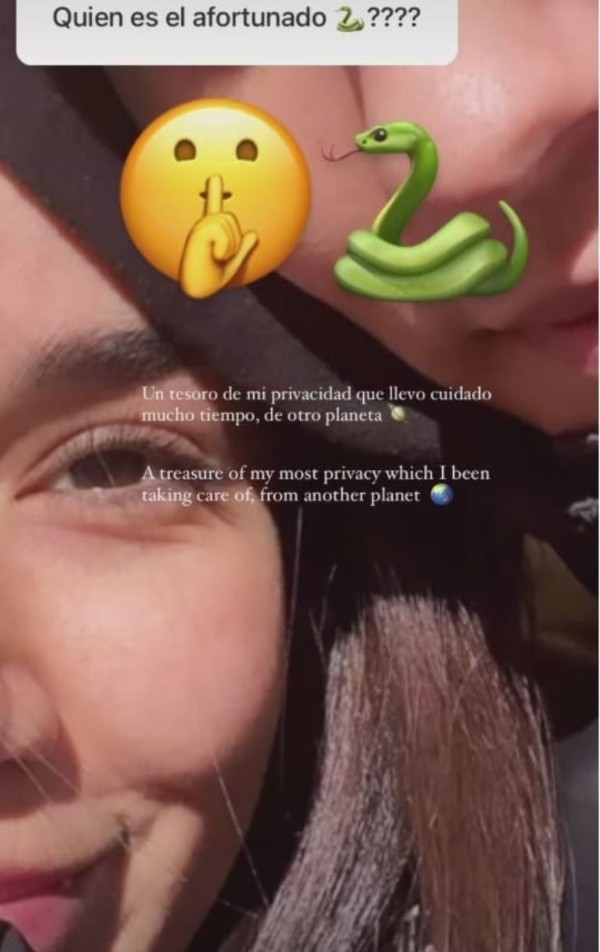 Así reveló Steffi Méndez la identidad de su pololo sueco.(1)