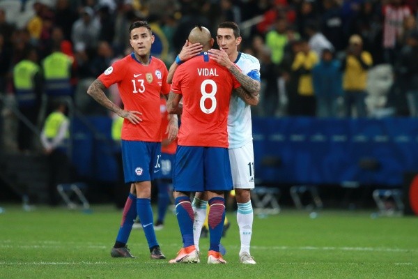Vidal jugando contra Argentina - Getty