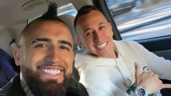 Fabián Orellana también llegó junto a Arturo Vidal (Instagram)