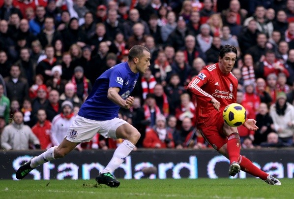 Niño Torres jugando en el Liverpool, año 2011 (Getty)