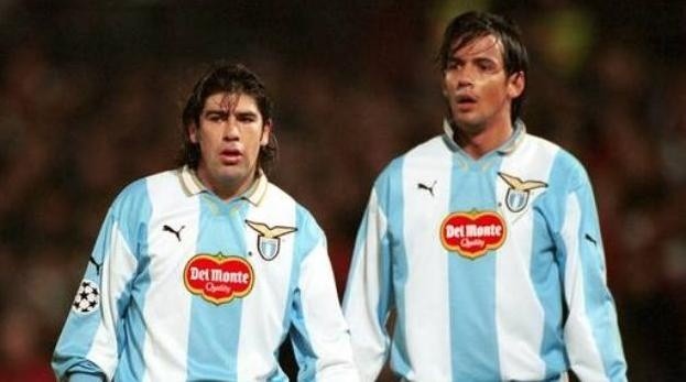 Salas e Inzaghi en su época en la Lazio. Foto: Archivo