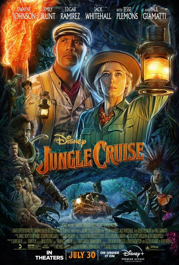 El nuevo afiche de Jungle Cruise presentado este jueves.