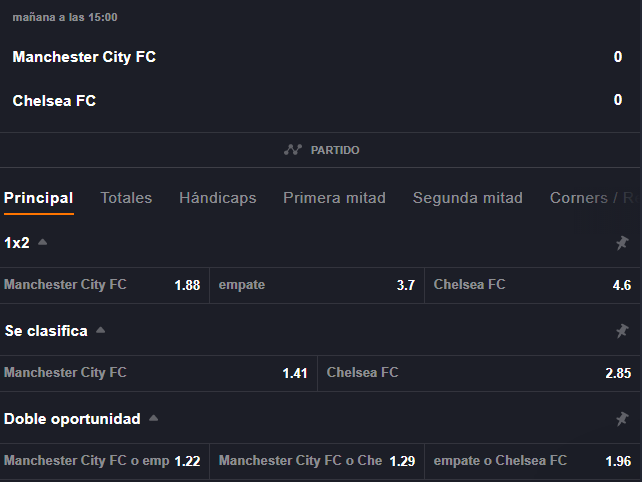 Estas son las cuotas para que te la juegues por Manchester City o Chelsea en la definición de la UEFA Champions League. | Foto: juegaenlinea.