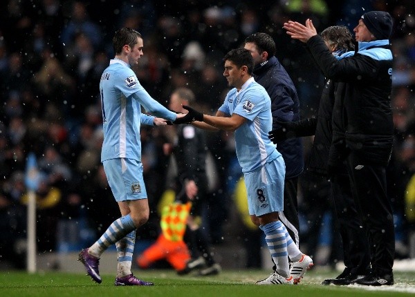 David Pizarro vistiendo la camiseta del Manchester City. Foto: Getty Images
