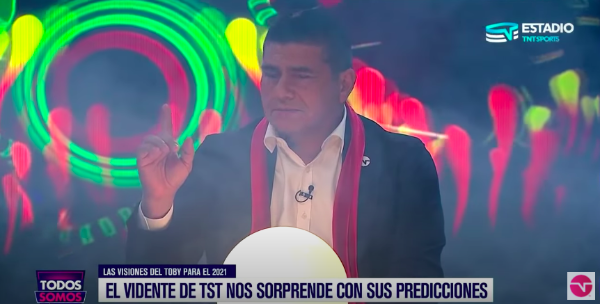 Tobi Vega se ha vuelto un personaje con sus predicciones. Foto: TNT Sports