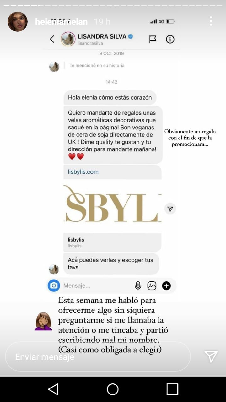 Helénia Melán Instagram