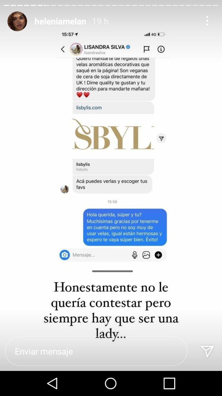 Helénia Melán Instagram