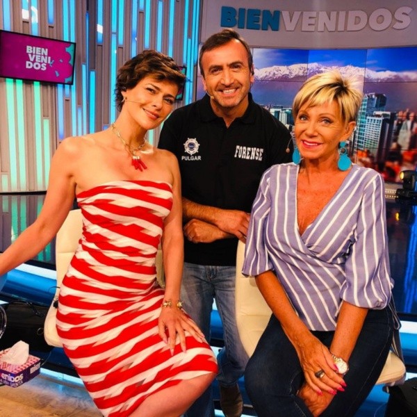 Francisco Pulgar junto a Tonka Tomicic y Raquel Argandoña, en Bienvenidos.