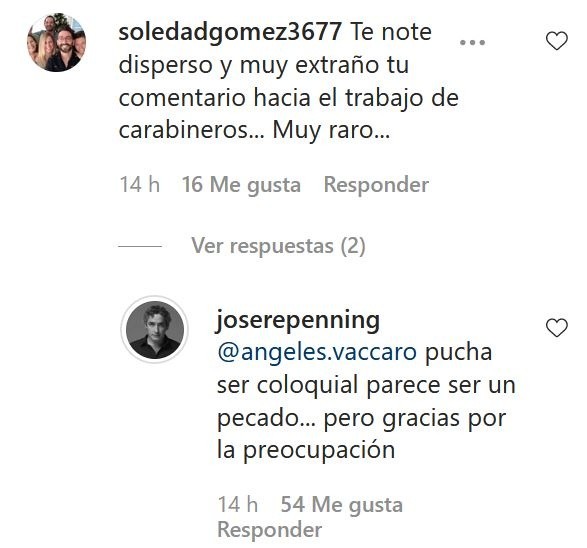 La respuesta de José Luis Repenning